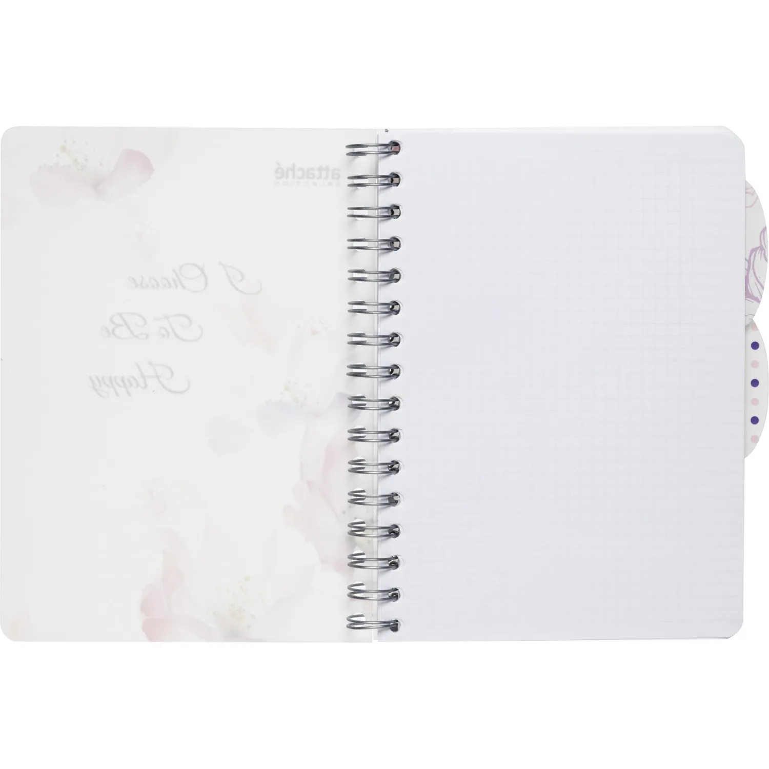 Бизнес-тетрадь А5,140л,кл,сп,пласт Attache Selection Flower Dreams I Choose - фото 5