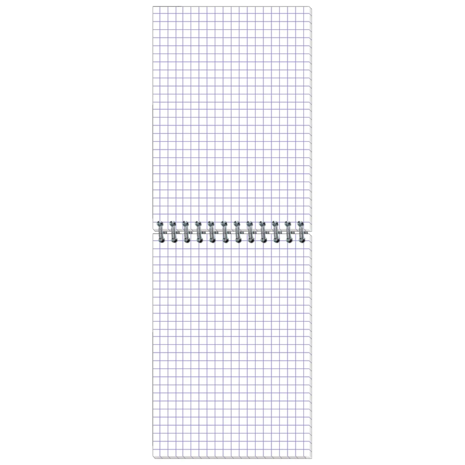 Блокнот МИКРОВЕЛЬВЕТ- А6 50л. спираль, бордо, клетка 80шт - фото 2