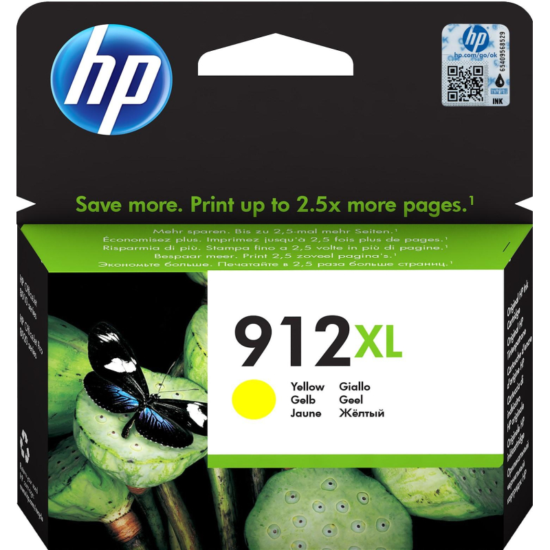 Картридж струйный HP 912XL 3YL83AE жел. пов. емк. для OfficeJet 801x/802x - фото 1