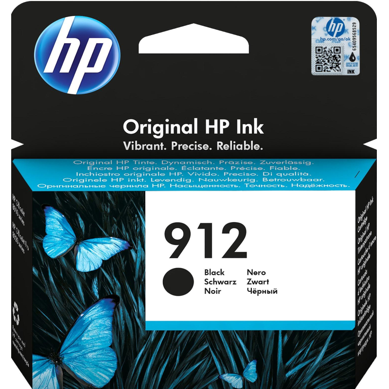Картридж струйный HP 912 3YL80AE чер. для OfficeJet 801x/802x - фото 1