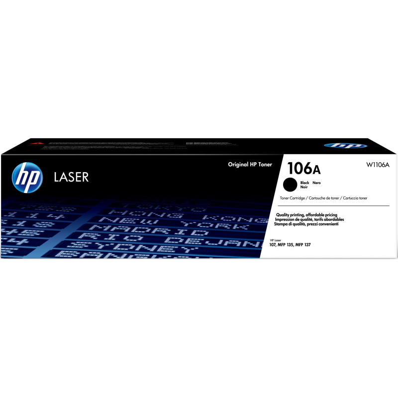 Тонер-картридж HP 106A W1106A чер. для 107/MFP 135/137 - фото 1