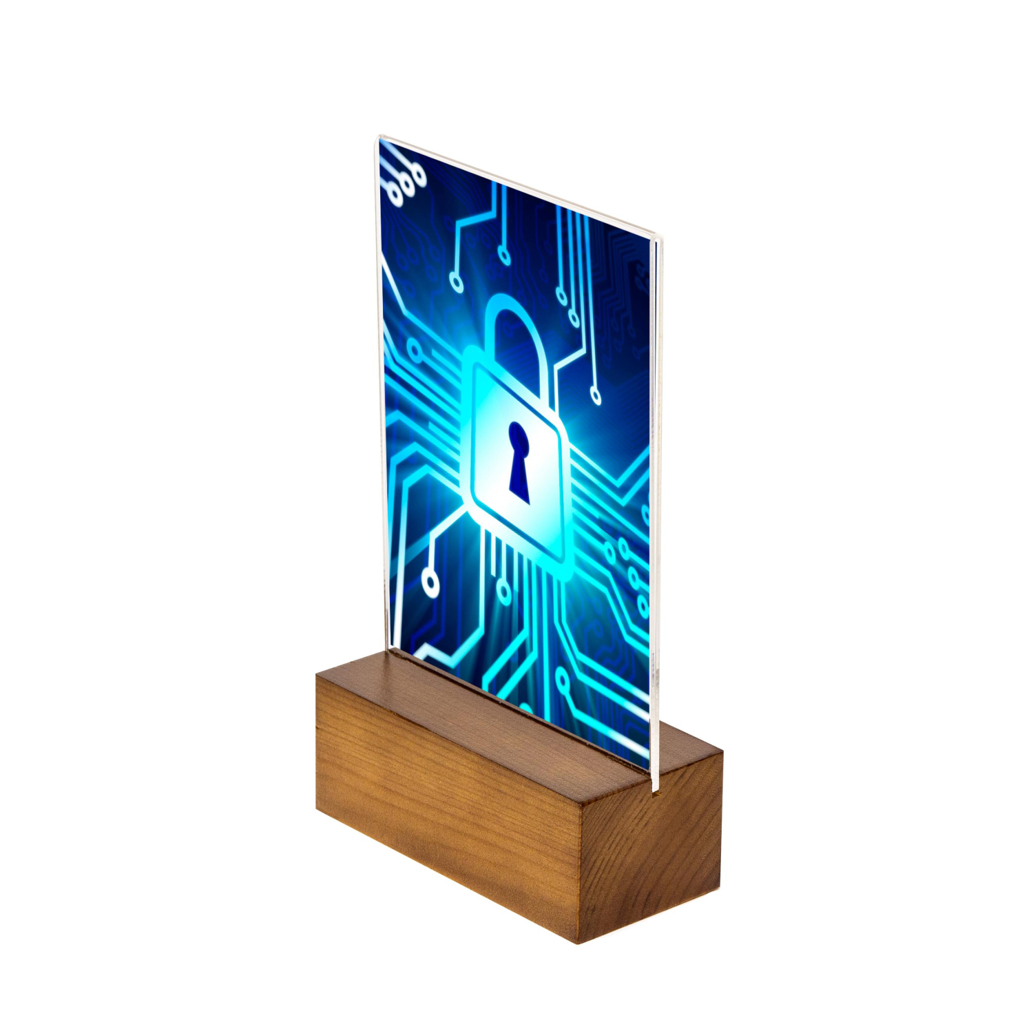 Подставка настольная Attache А6 вертик. Двустор. Дерев. Основ. Цвет орех - фото 1