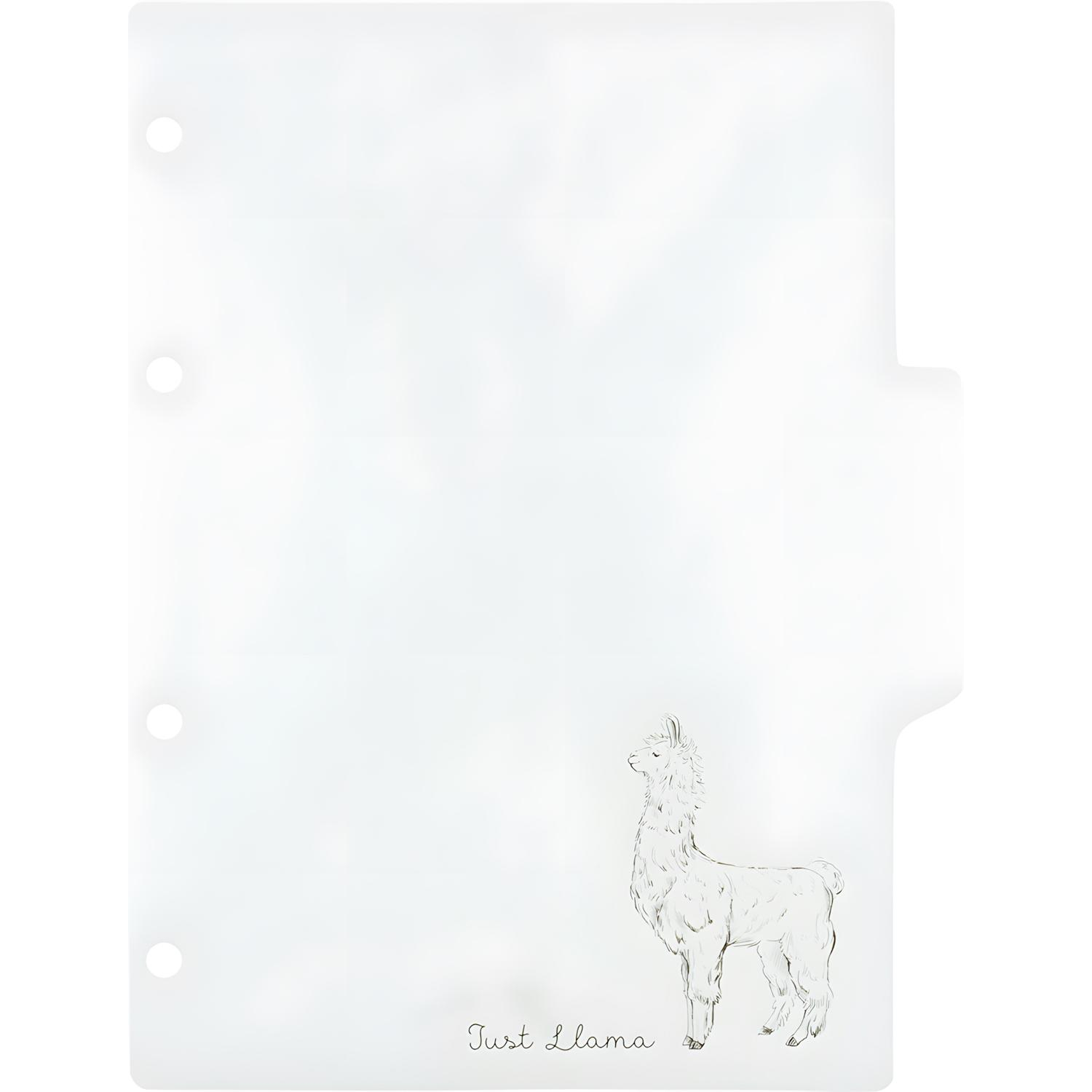 Разделитель листов пласт А5 Attache Selection Llamas чер-бел, 3шт/уп, в асс - фото 3