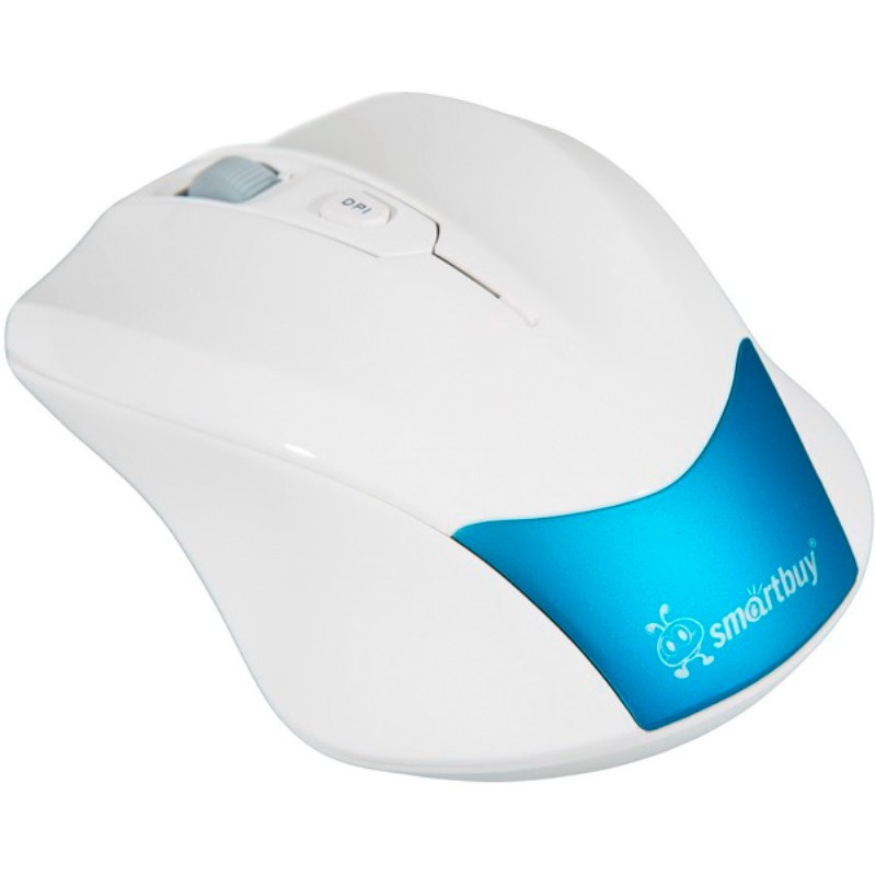 Мышь компьютерная Smartbuy 356AG белая/голубая (SBM-356AG-BW) - фото 4