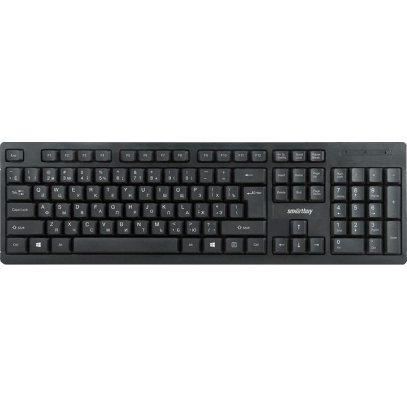 Клавиатура Smartbuy ONE 112 USB черная (SBK-112U-K) - фото 1