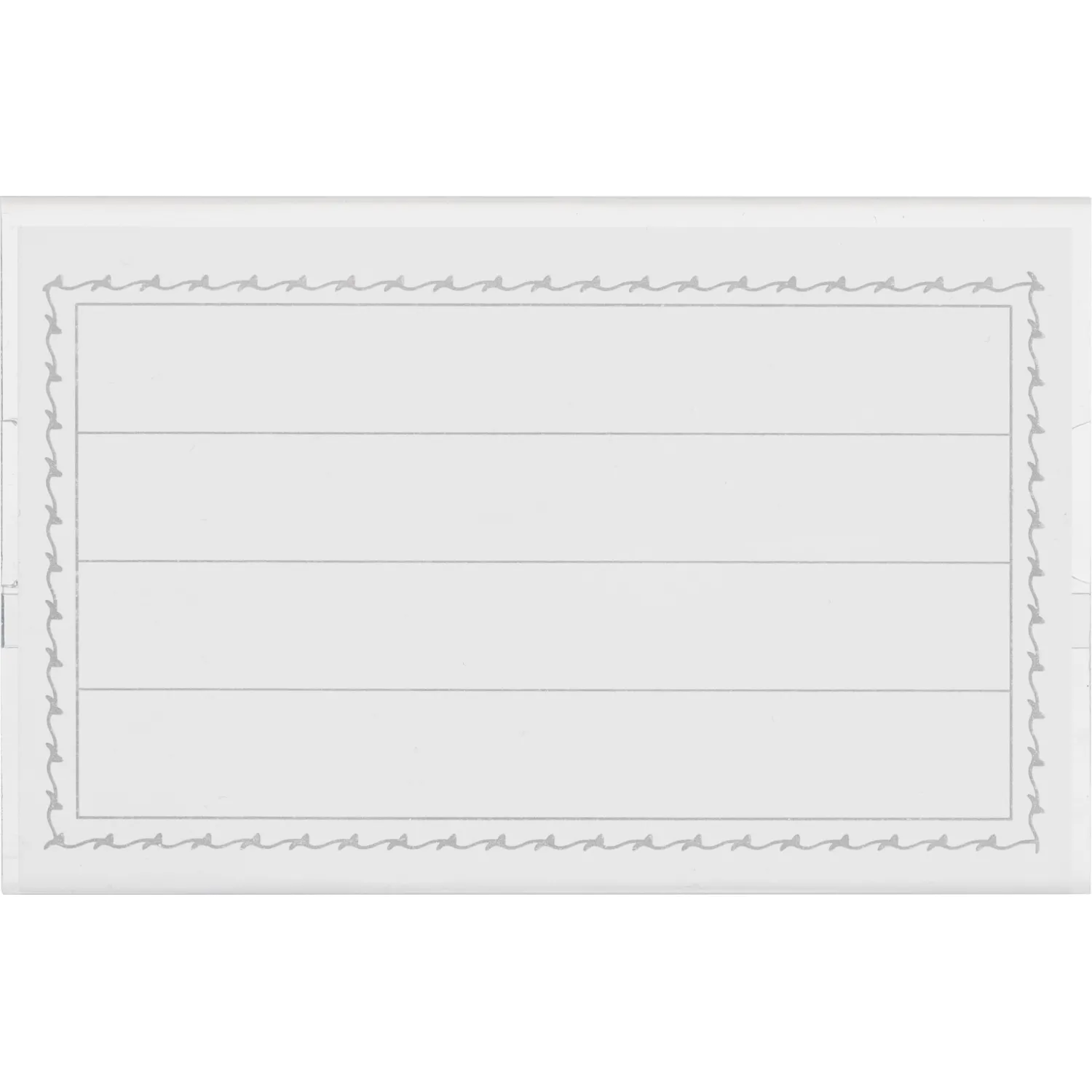 Бейдж 90х55мм Attache металл зажим/булавка (50шт) - фото 4