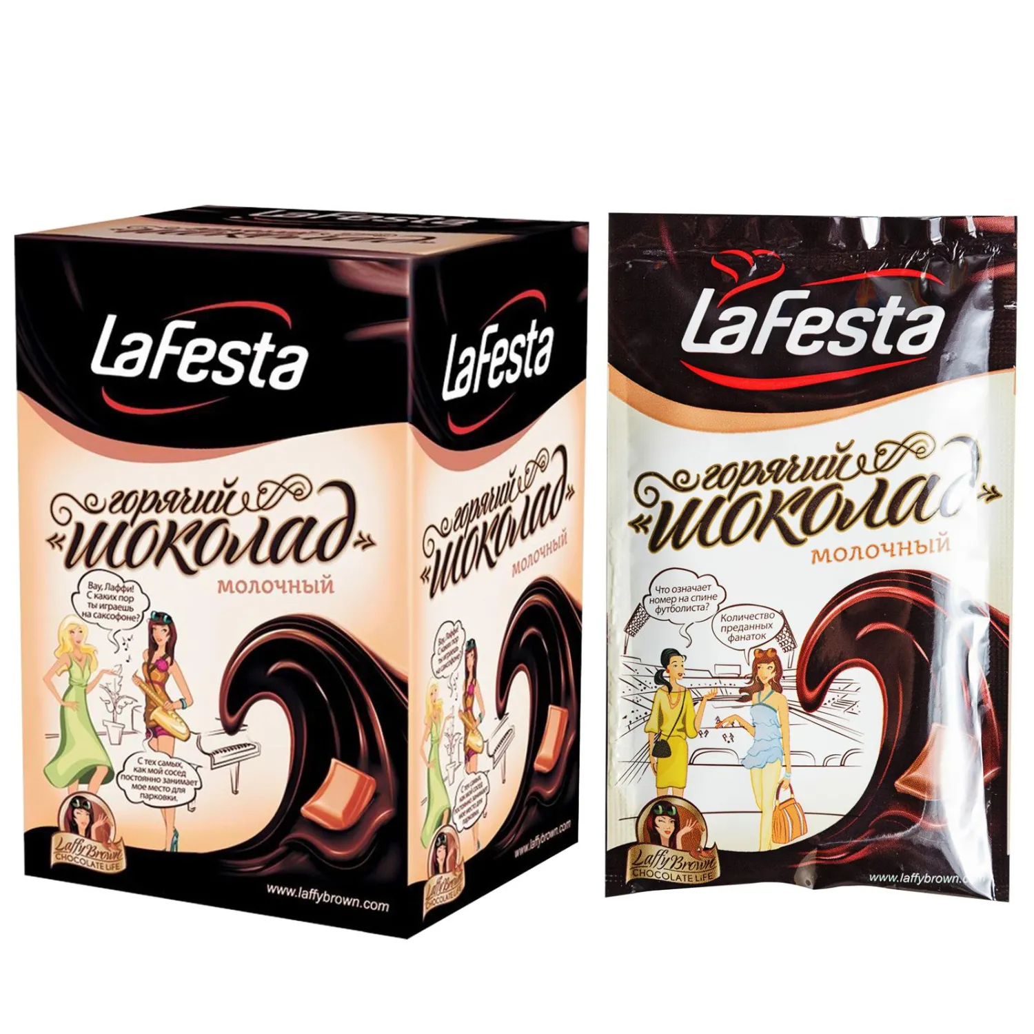 Горячий шоколад La Festa молочный, 10штx22г - фото 3