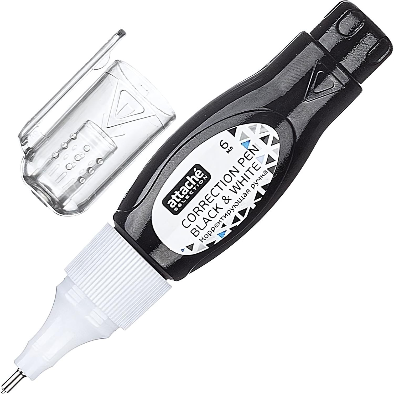 Корректирующий карандаш 6мл Attache Selection Black & White мет нак Корректирующий карандаш 6мл Attache Selection Black & White мет нак - фото 1