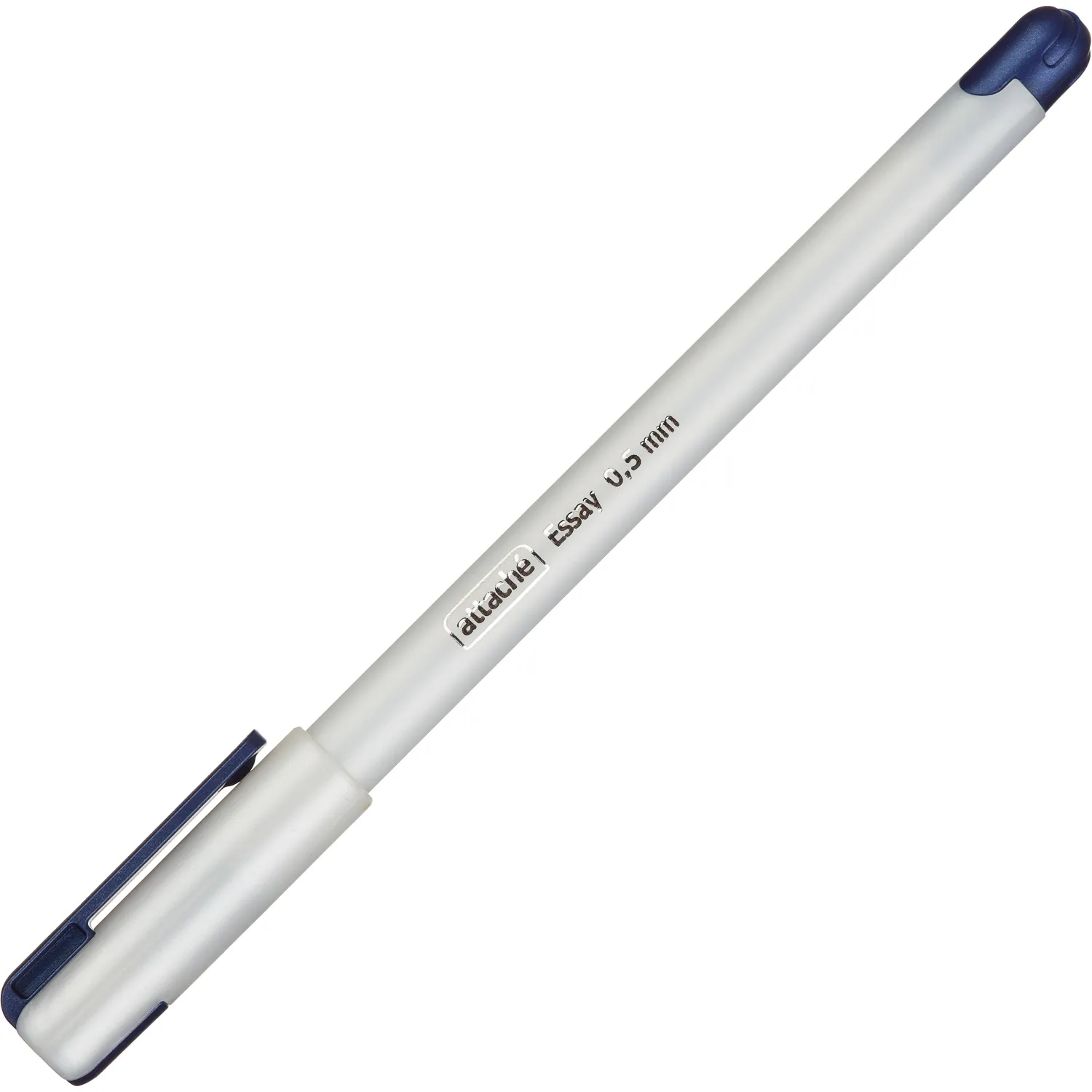 Ручка шариковая неавтомат. Attache Essay 0,5мм масл,син, белый корп - фото 2