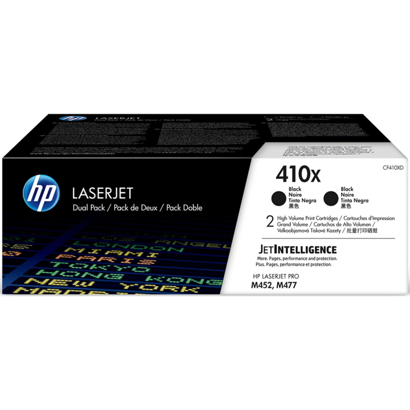 Картридж лазерный HP 410X CF410XD чер. пов.емк. для CLJ Pro M452(2шт/уп) - фото 3