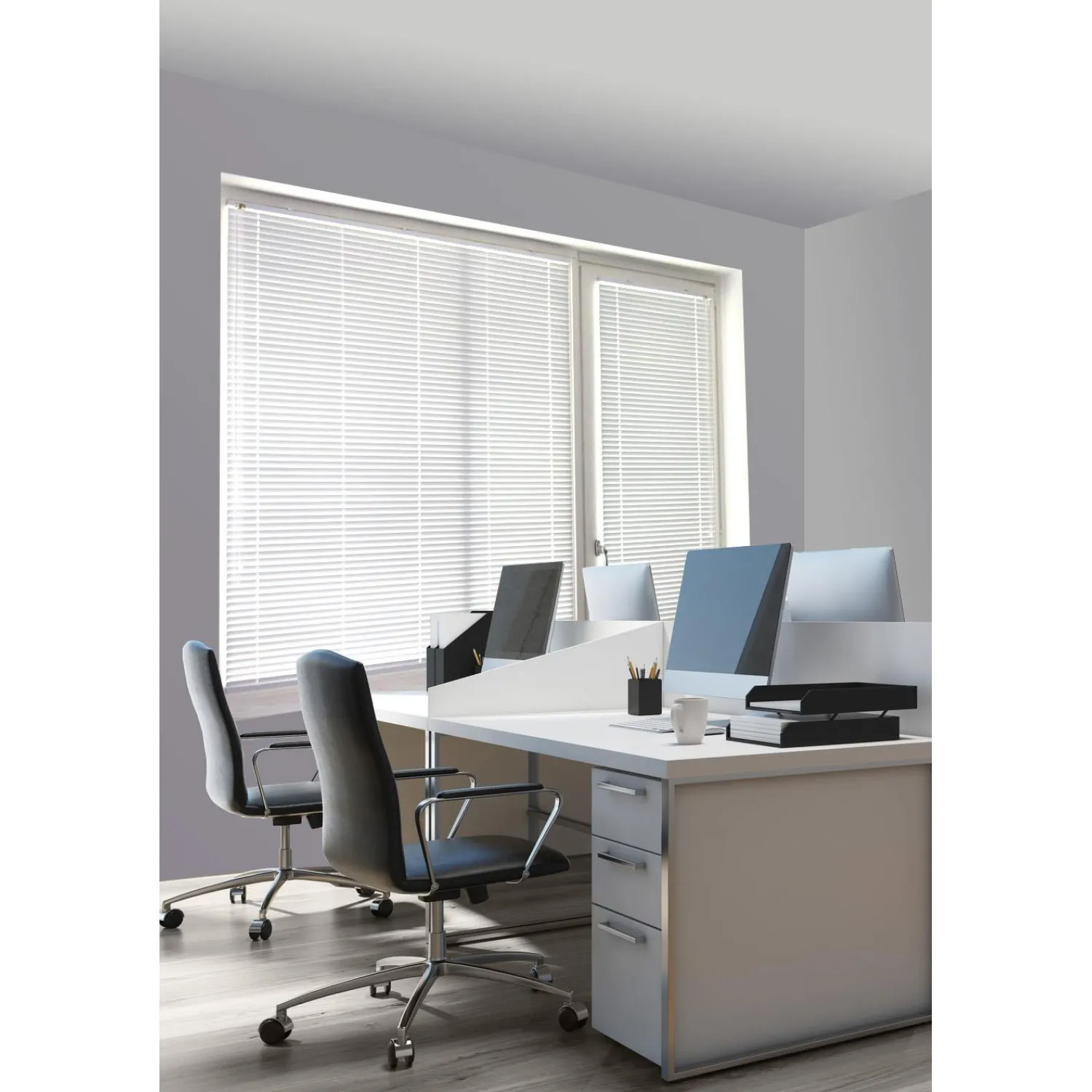 Жалюзи SKR Горизонтальные пластиковые Белый 50х160 - фото 5