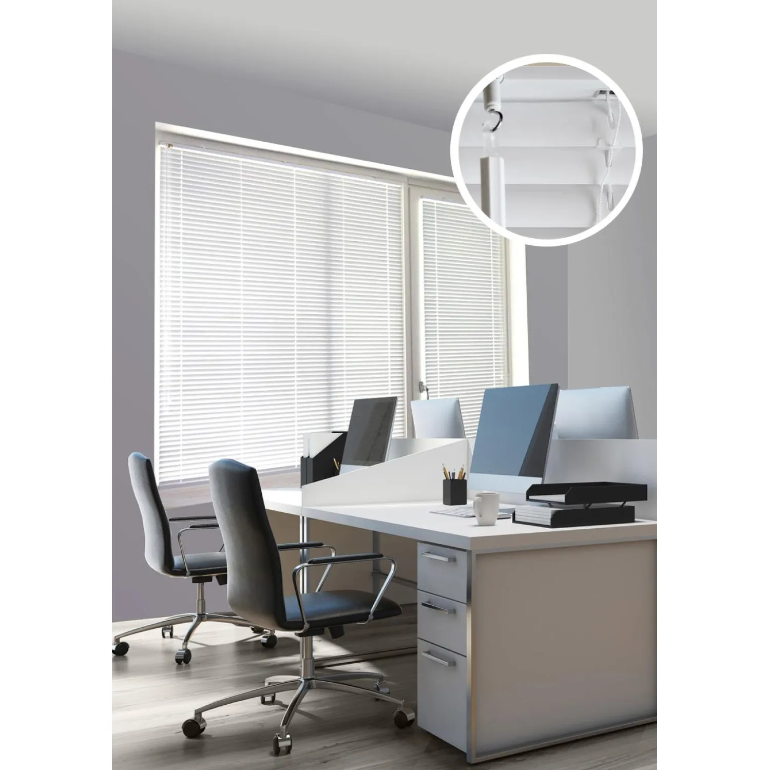 Жалюзи SKR Горизонтальные пластиковые Белый 50х160 - фото 6