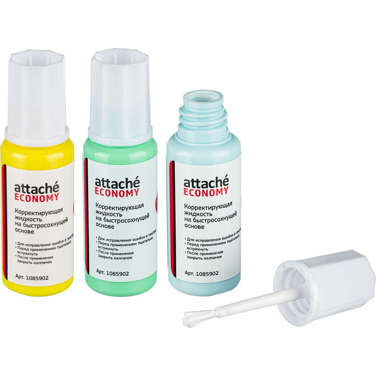 Корректирующая жидкость 12г Attache Economy быстросохнущая основа кисточка Корректирующая жидкость 12г Attache Economy быстросохнущая основа кисточка - фото 2