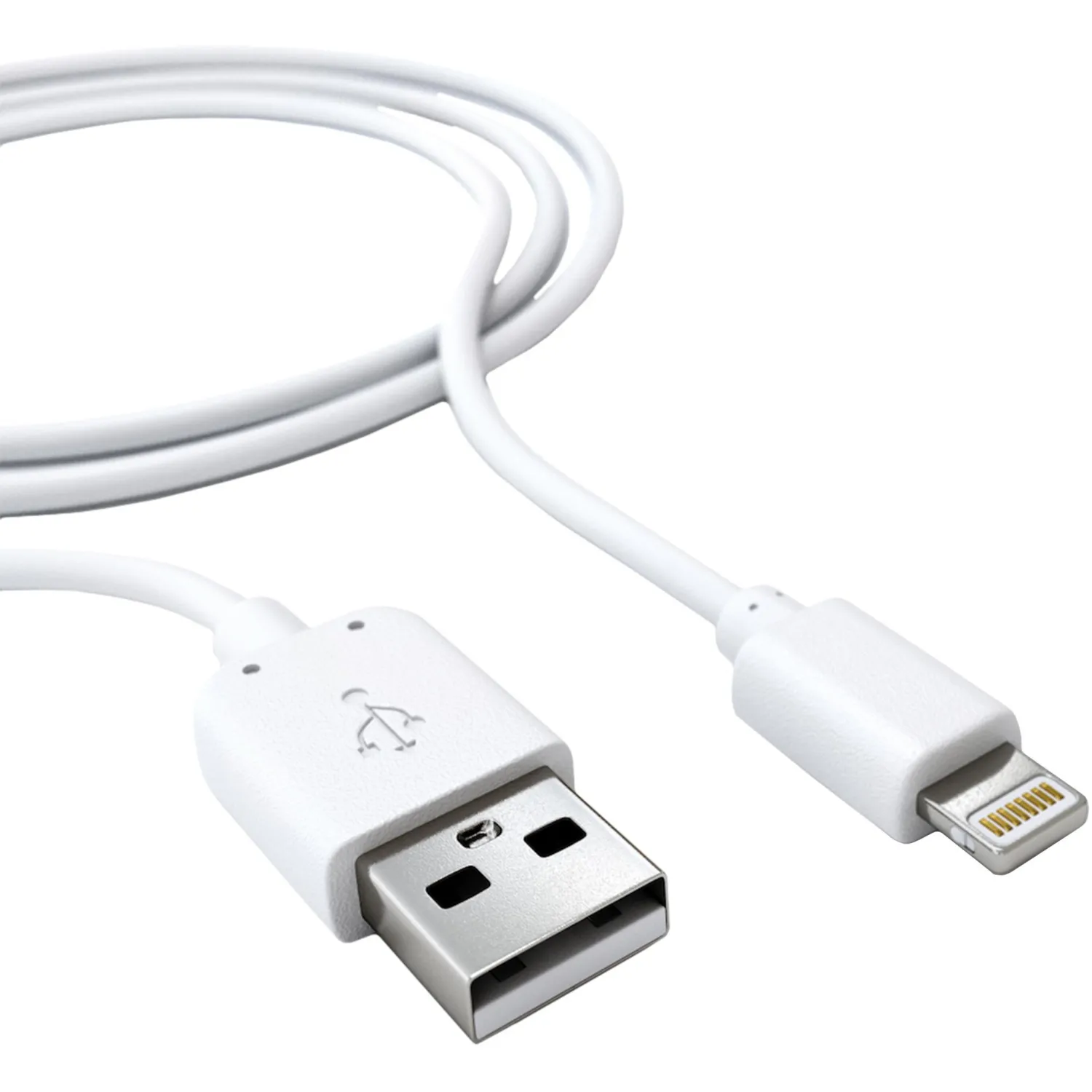 Кабель USB 2.0 - Lightning, М/М, 2 м, Red Line, бел, УТ000009513 - фото 1