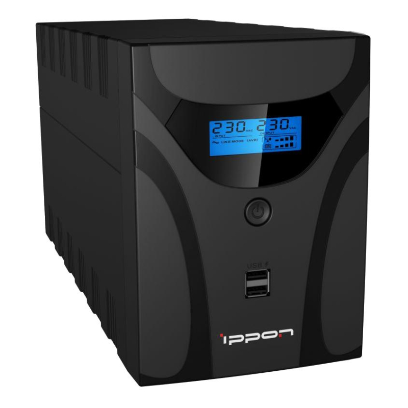 ИБП Ippon Smart Power Pro II 1600, 1600VA/960Вт, черный - фото 1
