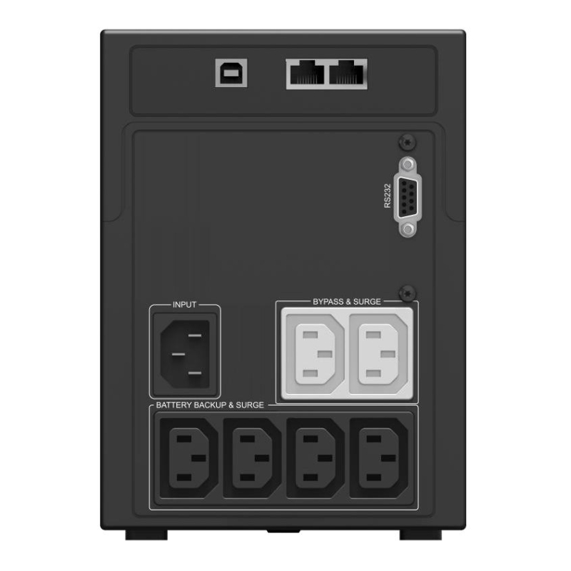 ИБП Ippon Smart Power Pro II 1600, 1600VA/960Вт, черный - фото 2