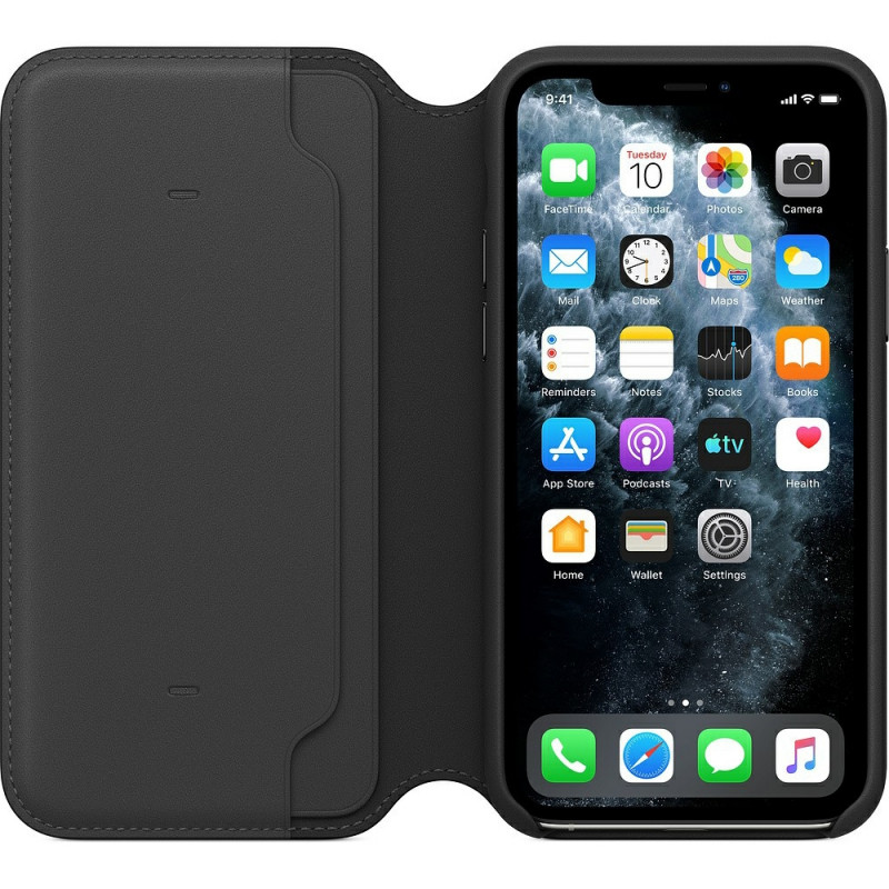 Чехол -книжка Apple Leather Folio для iPhone 11 Pro, чер, MX062ZM/A - фото 2