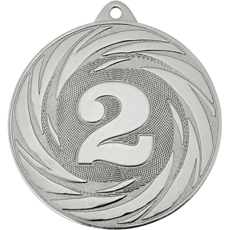 Медаль 2 место 70 мм серебро DC#MK311b-S - фото 1