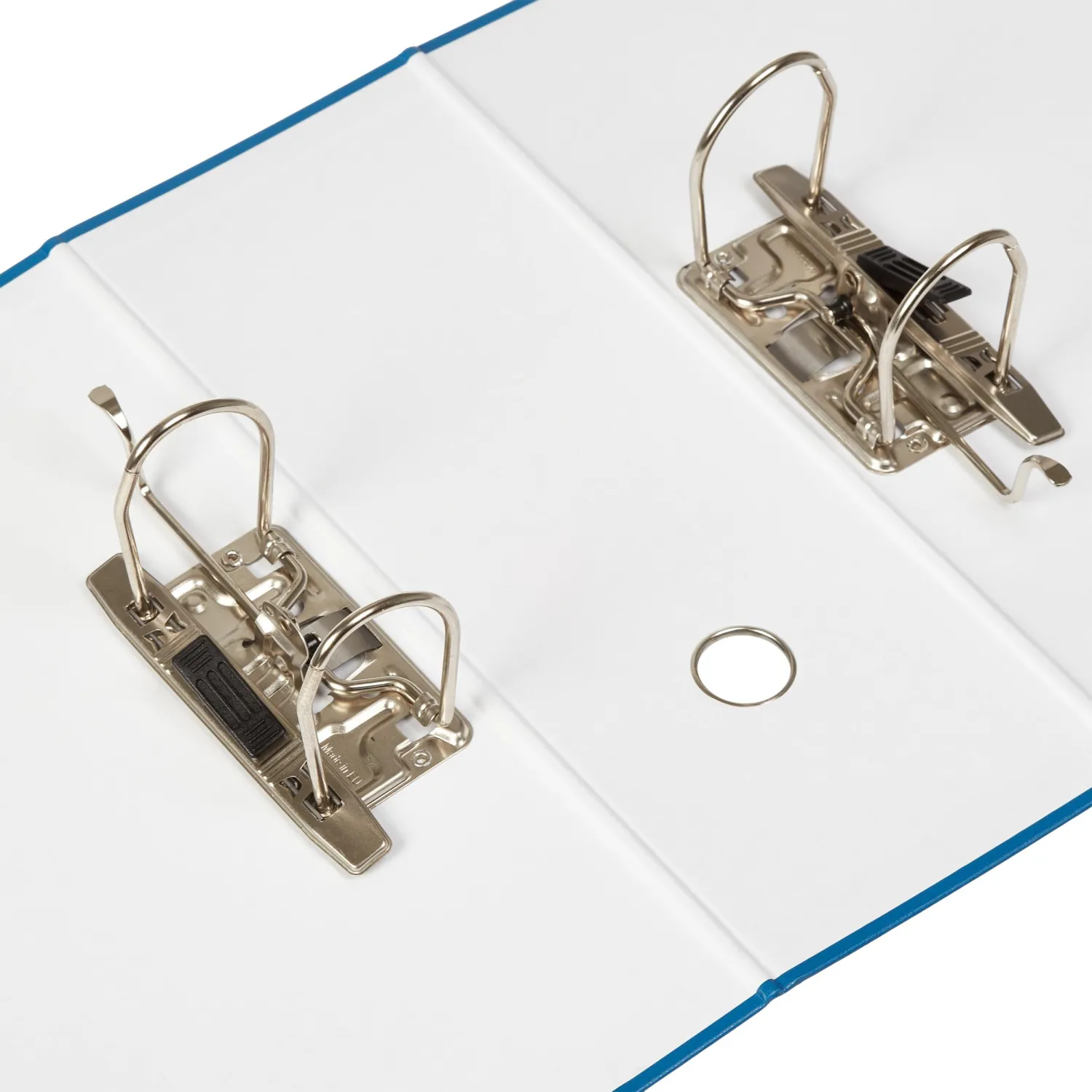 Папка-регистратор с ароч.мех. PVC без мет/уг 125мм синий,ПБП1,карм.кор - фото 2