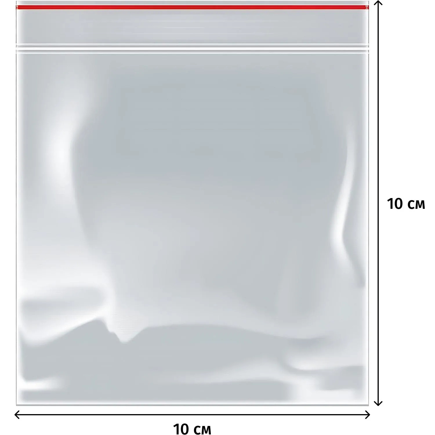 Пакет с замком (Zip Lock) 10 х 10 см, 35 мкм, 1000 шт/уп - фото 2