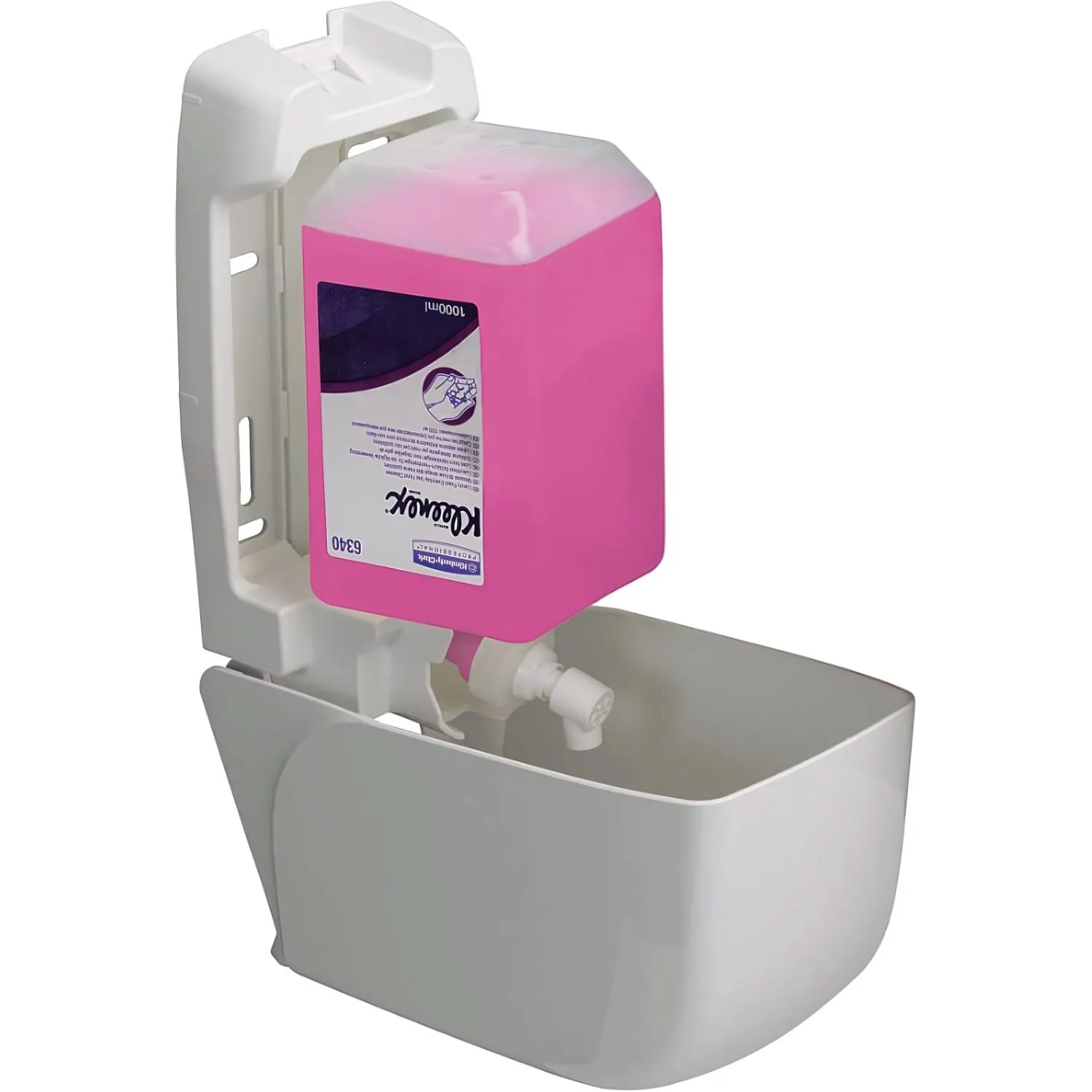 Дозатор для жидкого пенного мыла KK Aquarius белый  1 л 6948 - фото 2