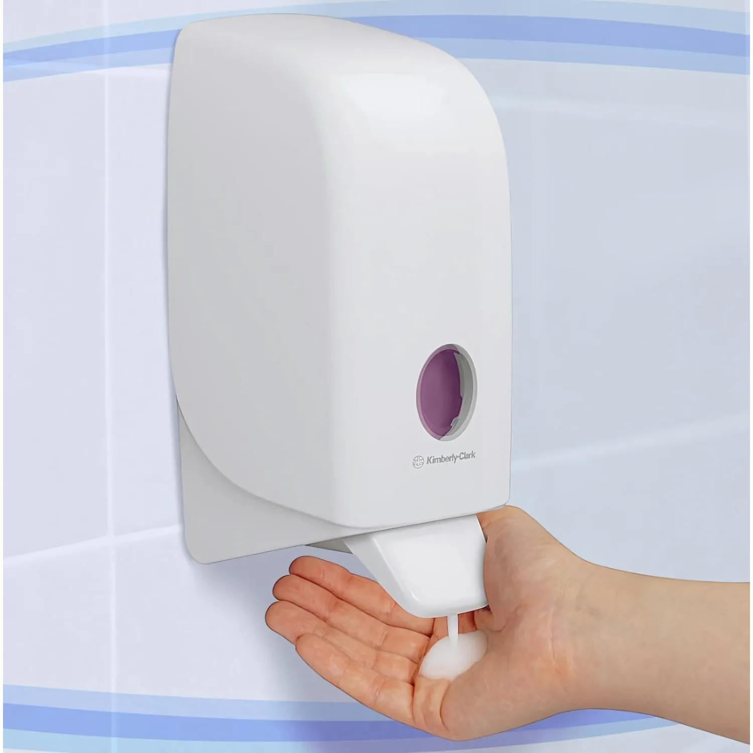 Дозатор для жидкого пенного мыла KK Aquarius белый  1 л 6948 - фото 3