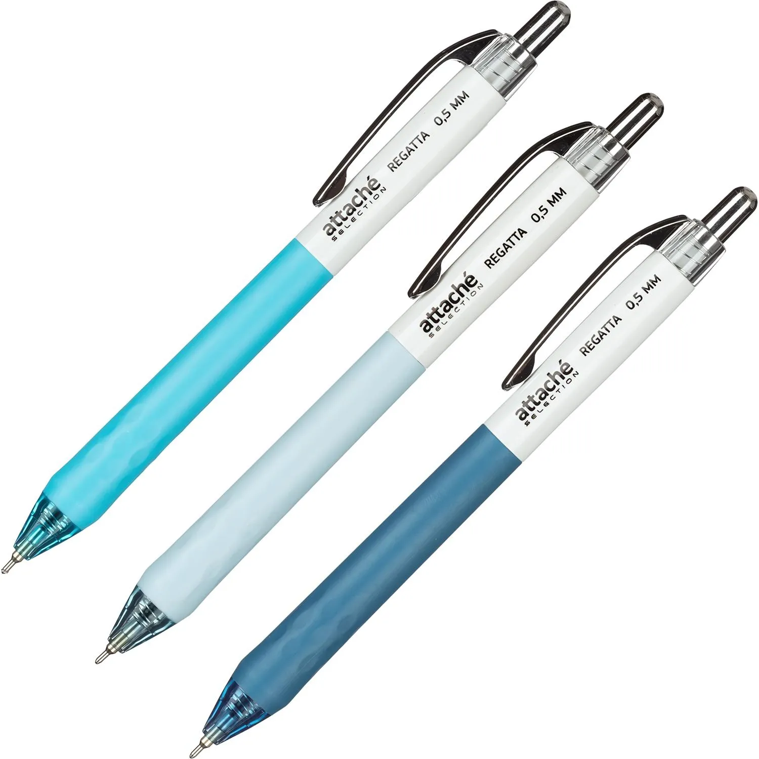 Ручка шариковая автомат. Attache Selection Regatta,син,масл,манж,асс - фото 2