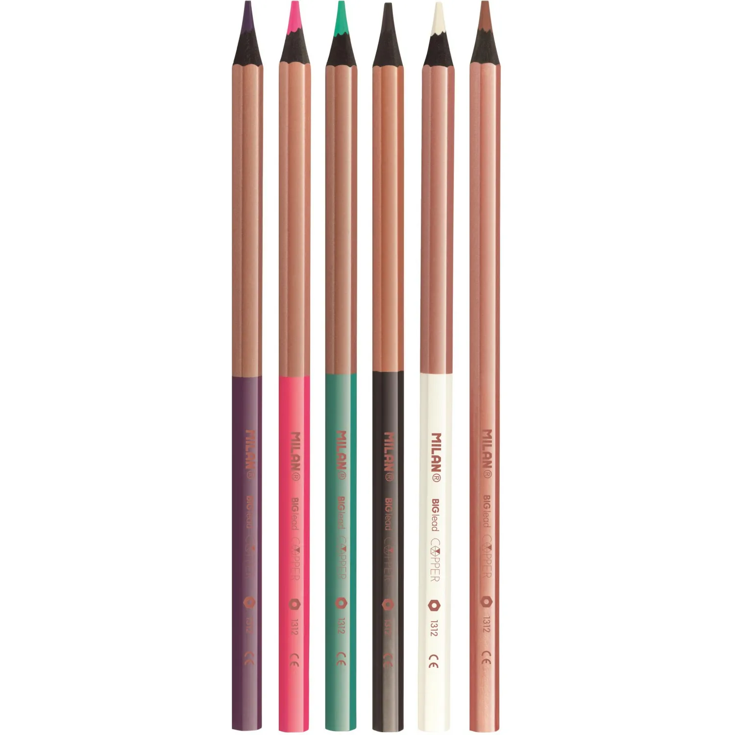 Карандаши цветные Milan Copper, 6 цв., 713206 - фото 2
