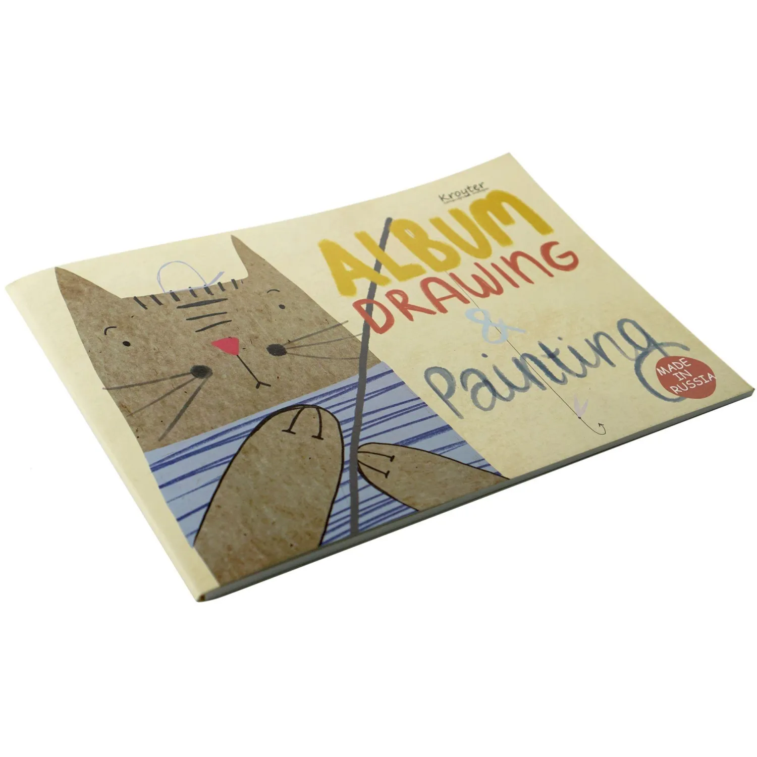 Альбом для рисования Kroyter 40л А4,склейка,блок 100гр, Мяу 00041 - фото 3