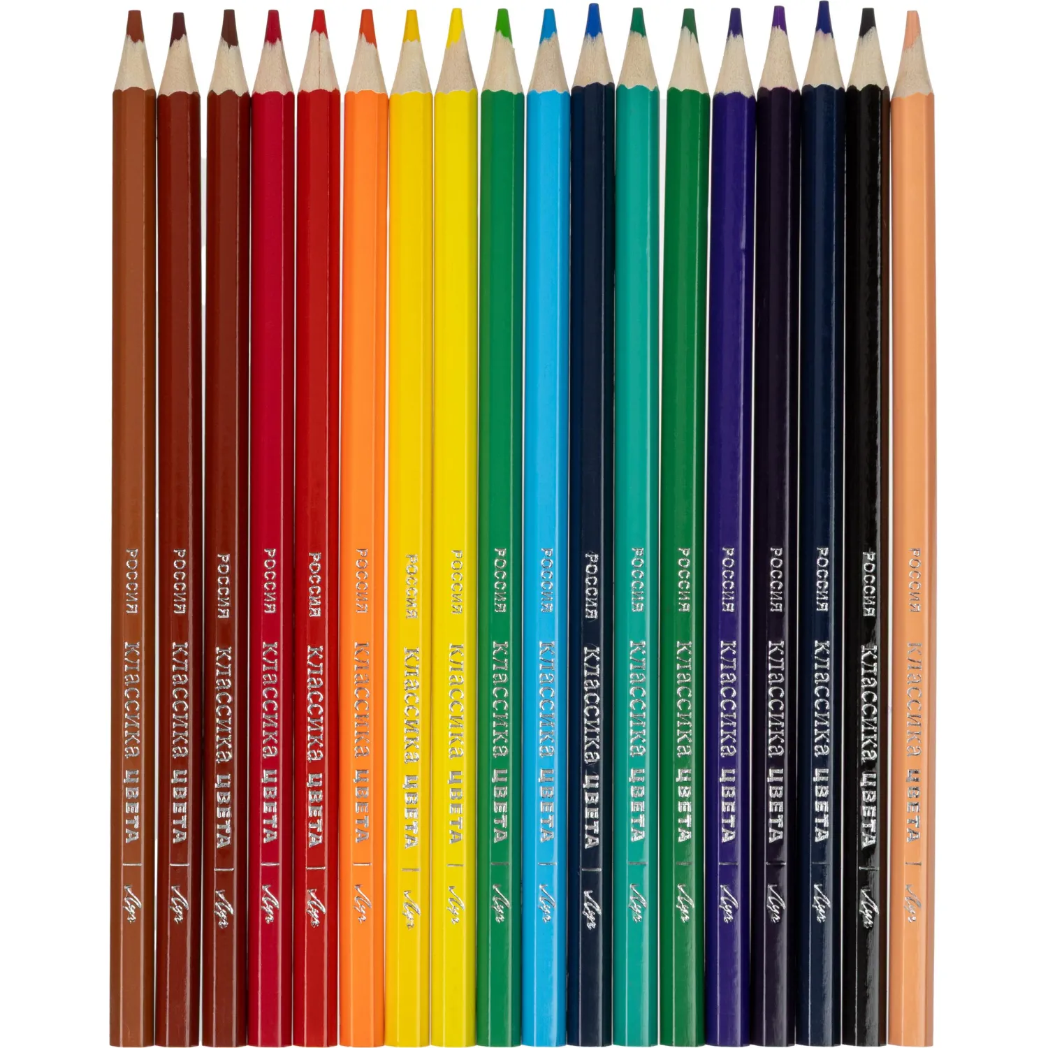 Карандаши цветные 18 цв, 6-гран, ЛУЧ Классика, 29С 1711-08 - фото 2