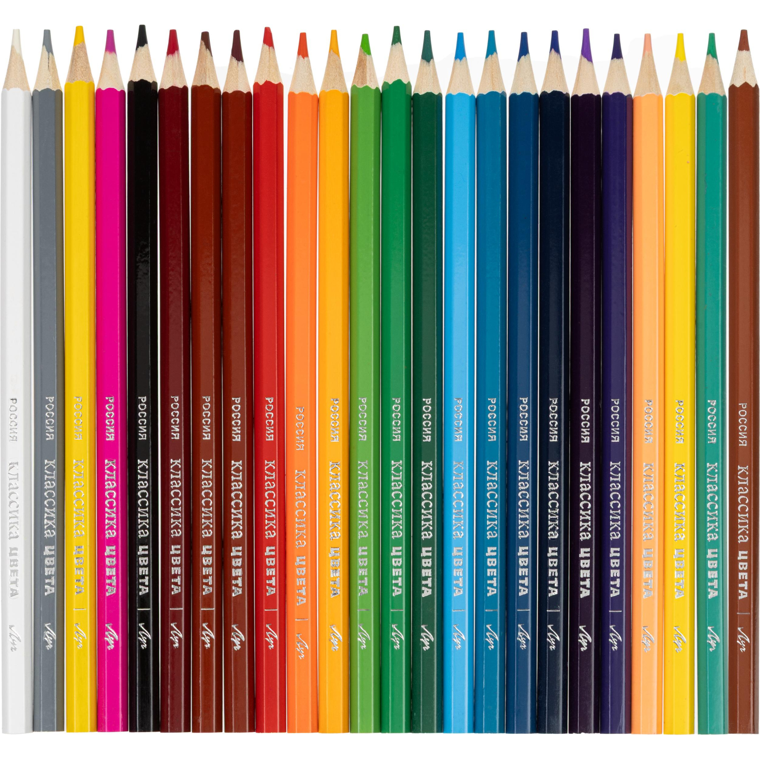 Карандаши цветные 24 цв, 6-гран, ЛУЧ Классика, 29С 1712-08 - фото 2