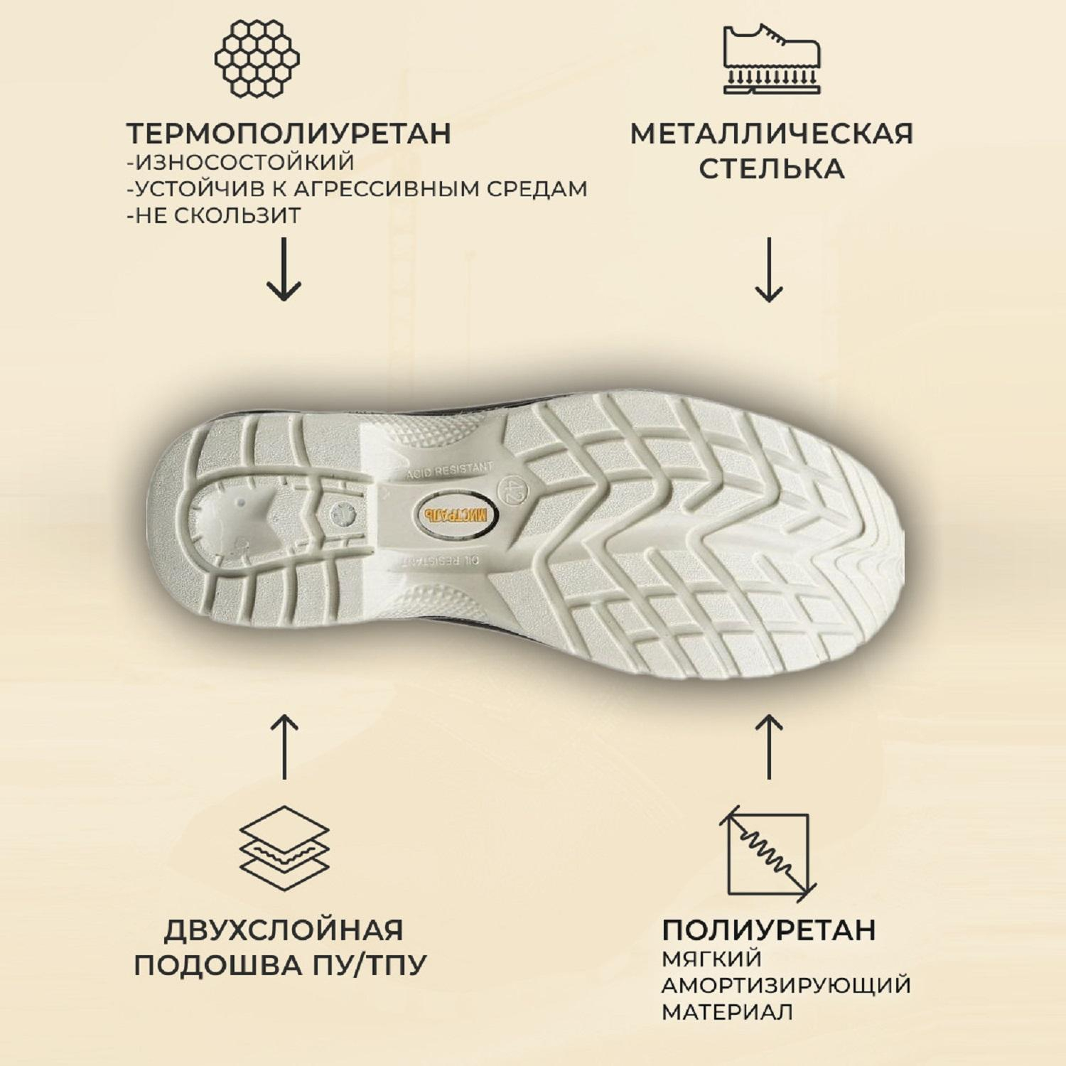 Полуботинки с перфор (сандалии) Мистраль ULTRA ПУ/ТПУ с ПП и АС р.37 SJ4000 - фото 3