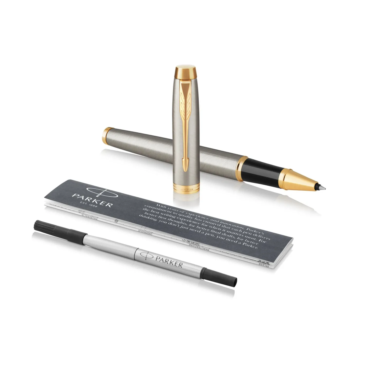 Роллер PARKER IM Brushed Metal GT 1931663 - фото 2