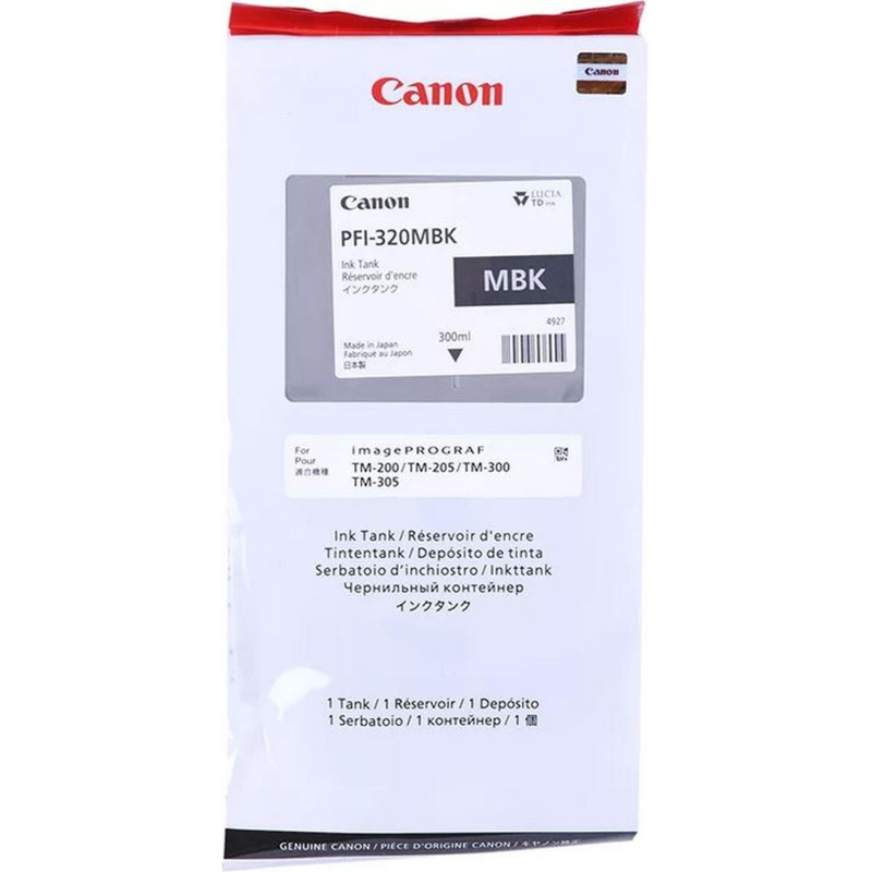 Картридж струйный Canon PFI-320MBK (2889C001) чер.мат. для TM-200/205/300 - фото 1