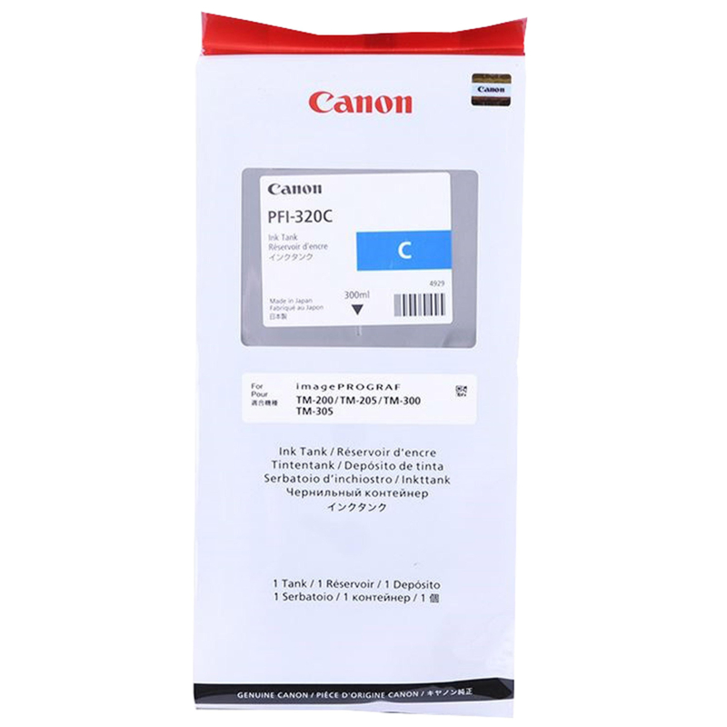 Картридж струйный Canon PFI-320C (2891C001) гол. для TM-200/205/300/305 - фото 1