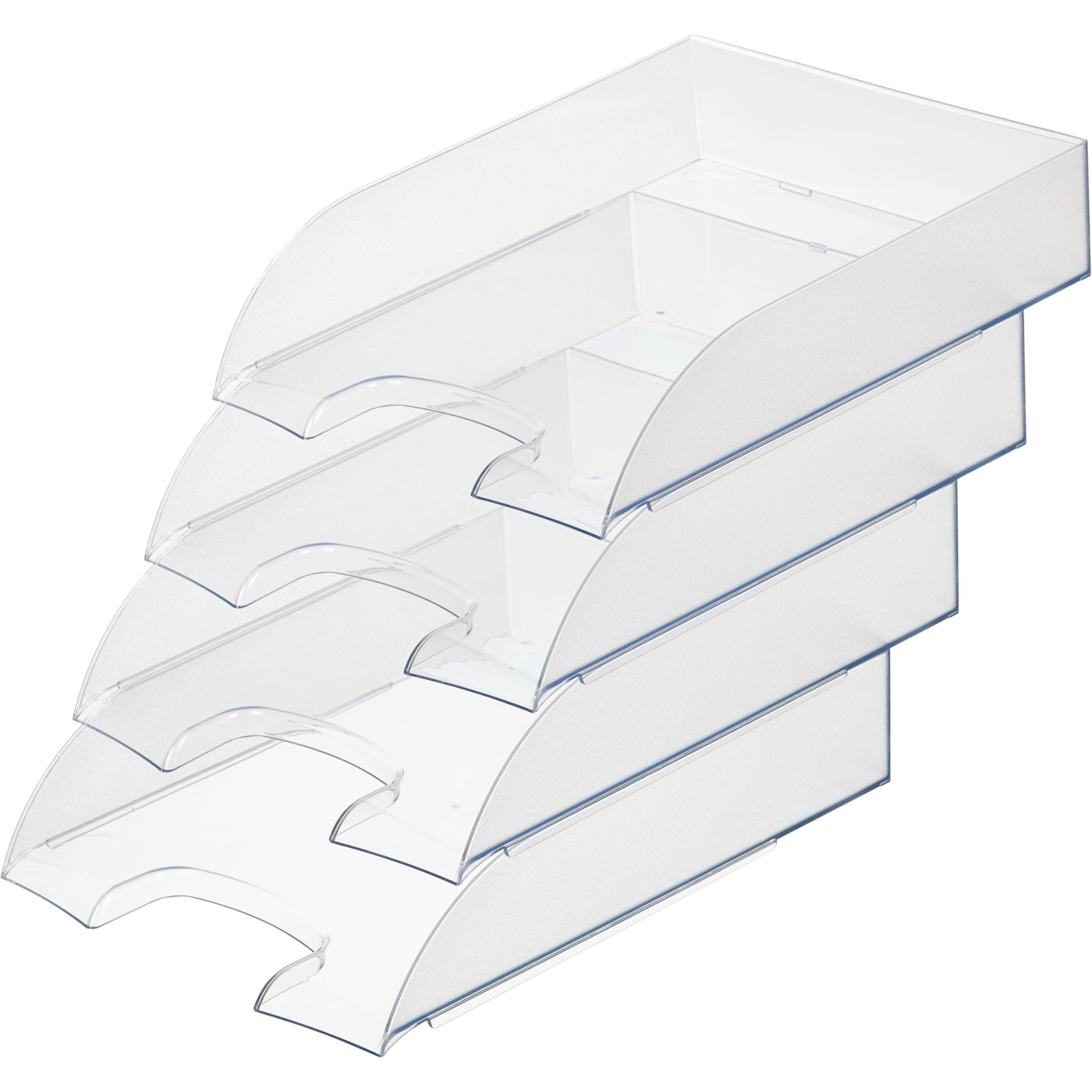 Лоток горизонтальный ATTACHE, прозрачный 4шт/упаковке - фото 2