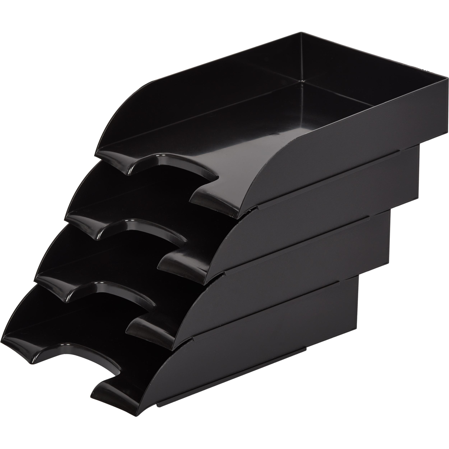 Лоток горизонтальный ATTAСHE, черный 4шт/упаковке Лоток горизонтальный ATTAСHE, черный 4шт/упаковке - фото 2