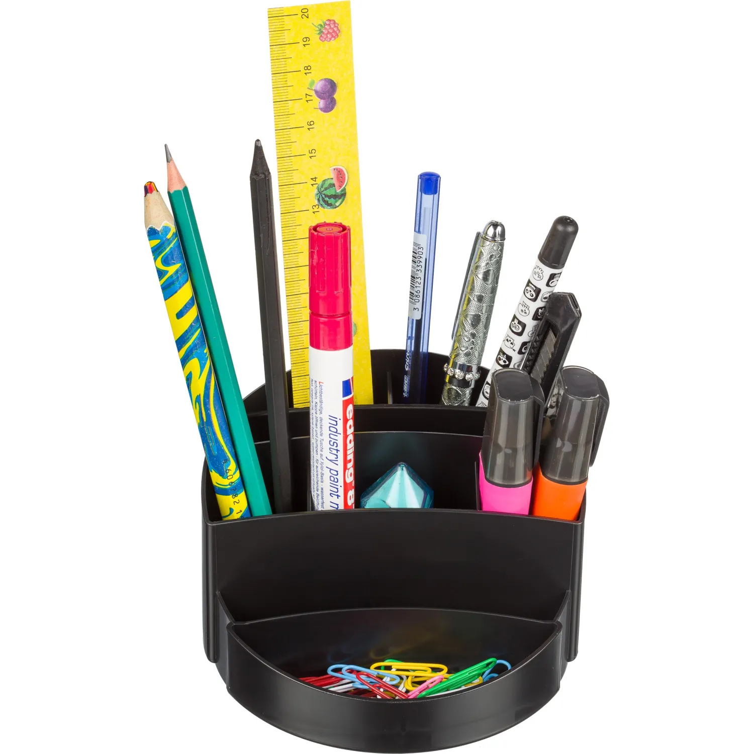 Подставка-органайзер д/канцеляр. мелочей Attache 8 отделений office черный - фото 2