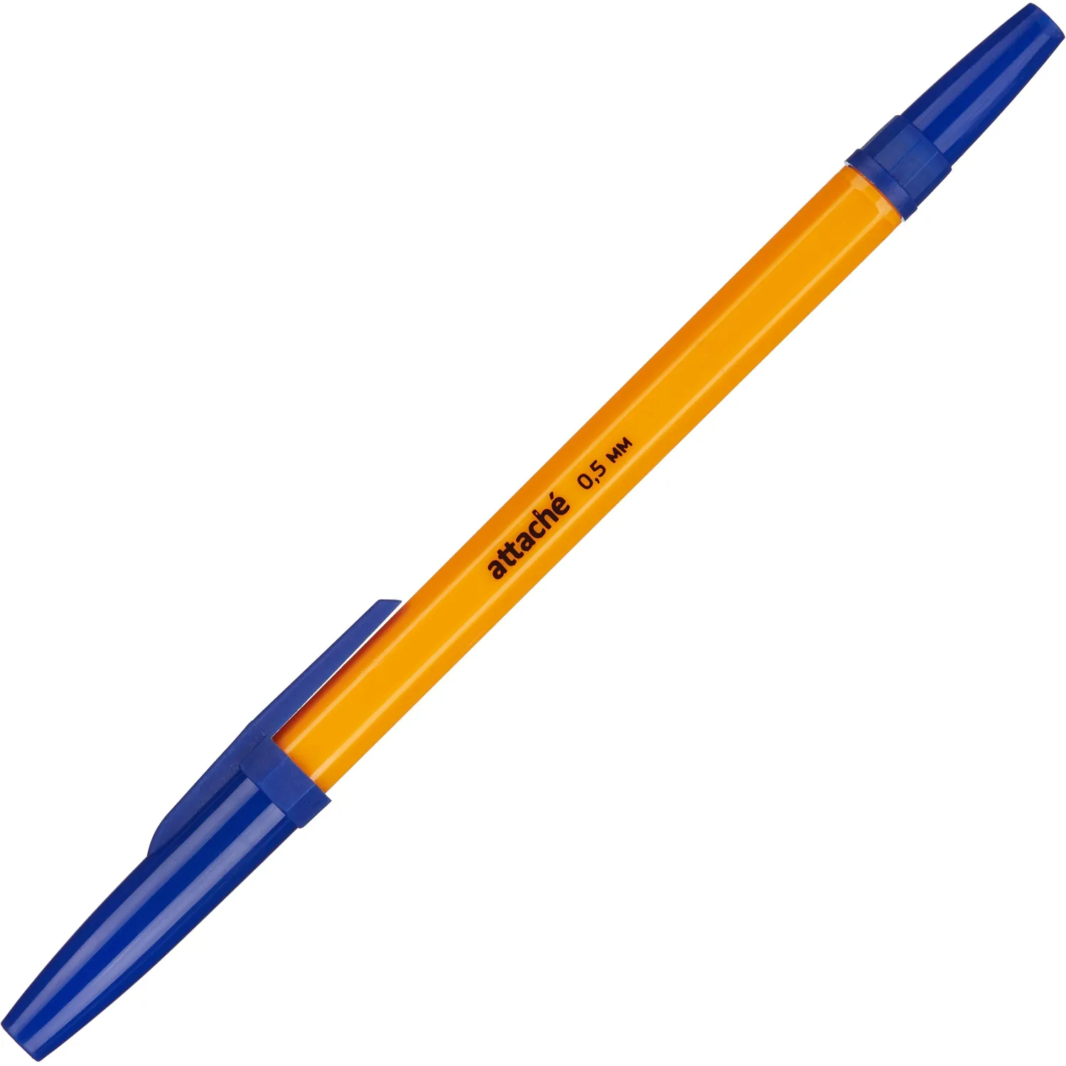 Ручка шариковая неавтомат. Attache Economy оранж.корп. синий стерж - фото 2
