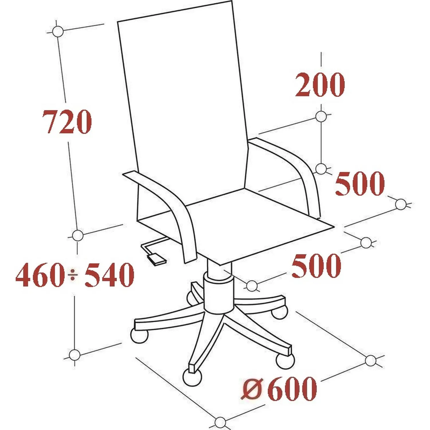 Кресло BN_Sp_EChair-589 TPU сетка/кожзам черный, хром - фото 8