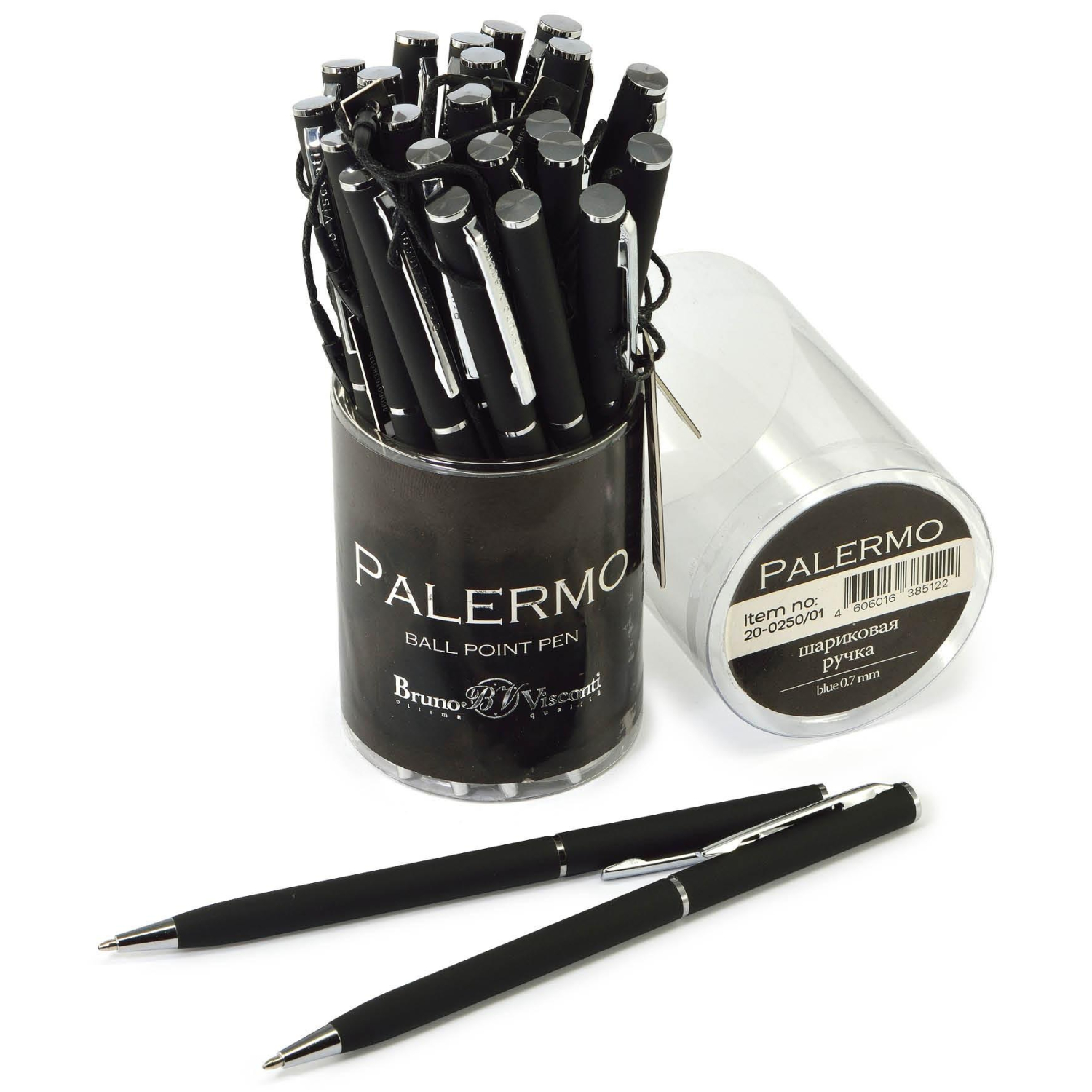 Ручка шариковая автомат. Bruno Visconti Palermo черн.корп. 20-0250/01 - фото 2