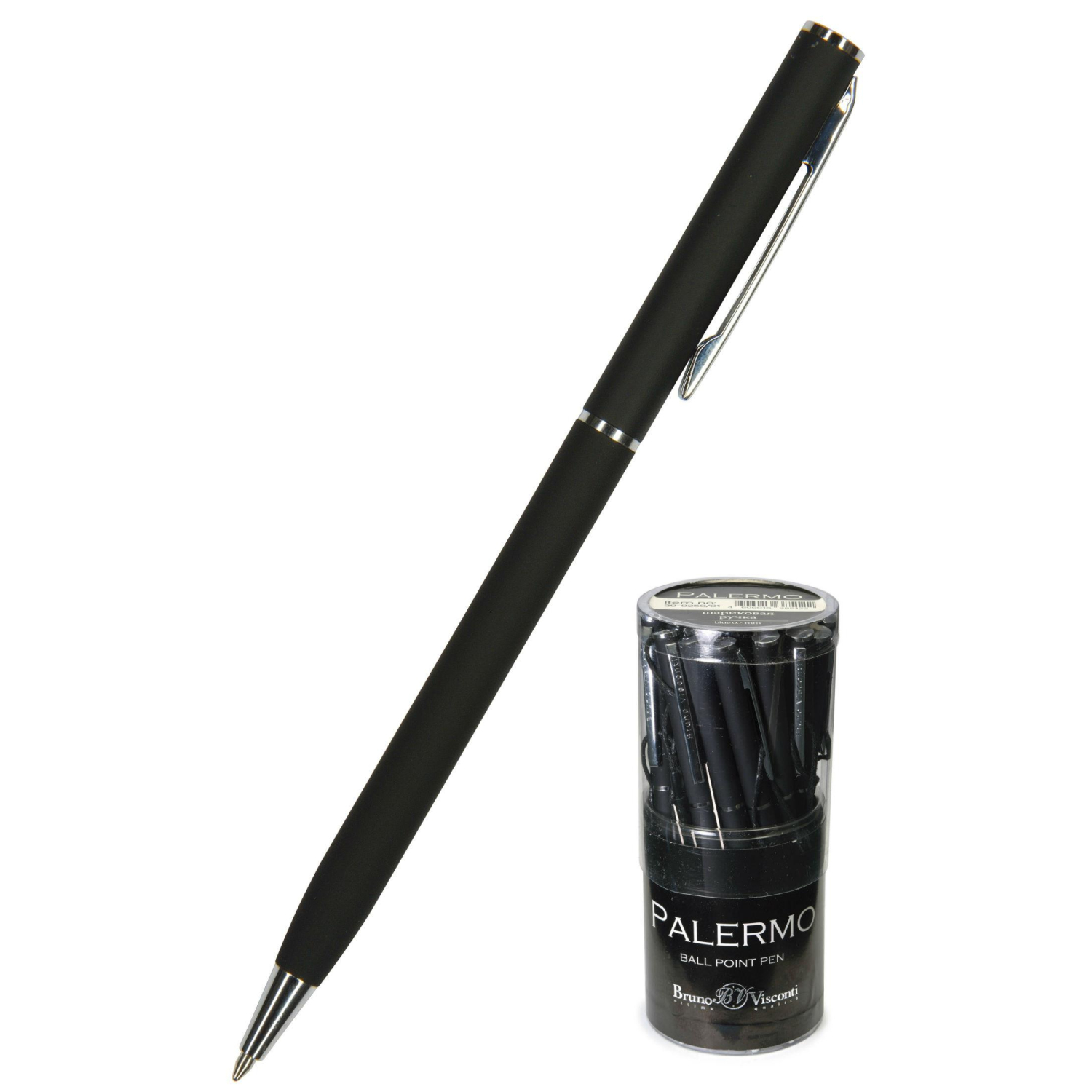 Ручка шариковая автомат. Bruno Visconti Palermo черн.корп. 20-0250/01 - фото 3