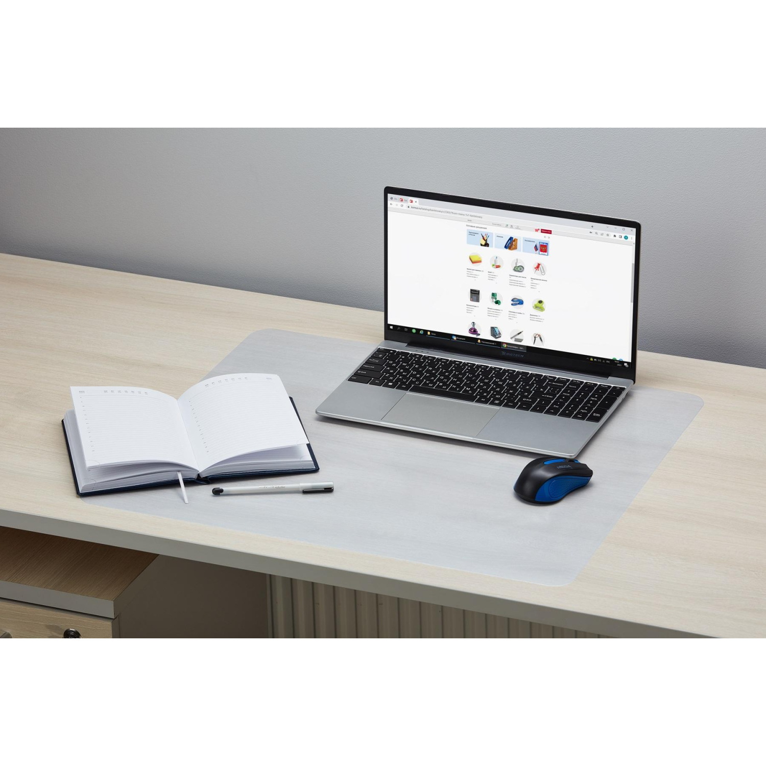 Коврик на стол Attache 55x65см ПВХ прозрачный, eco - фото 2