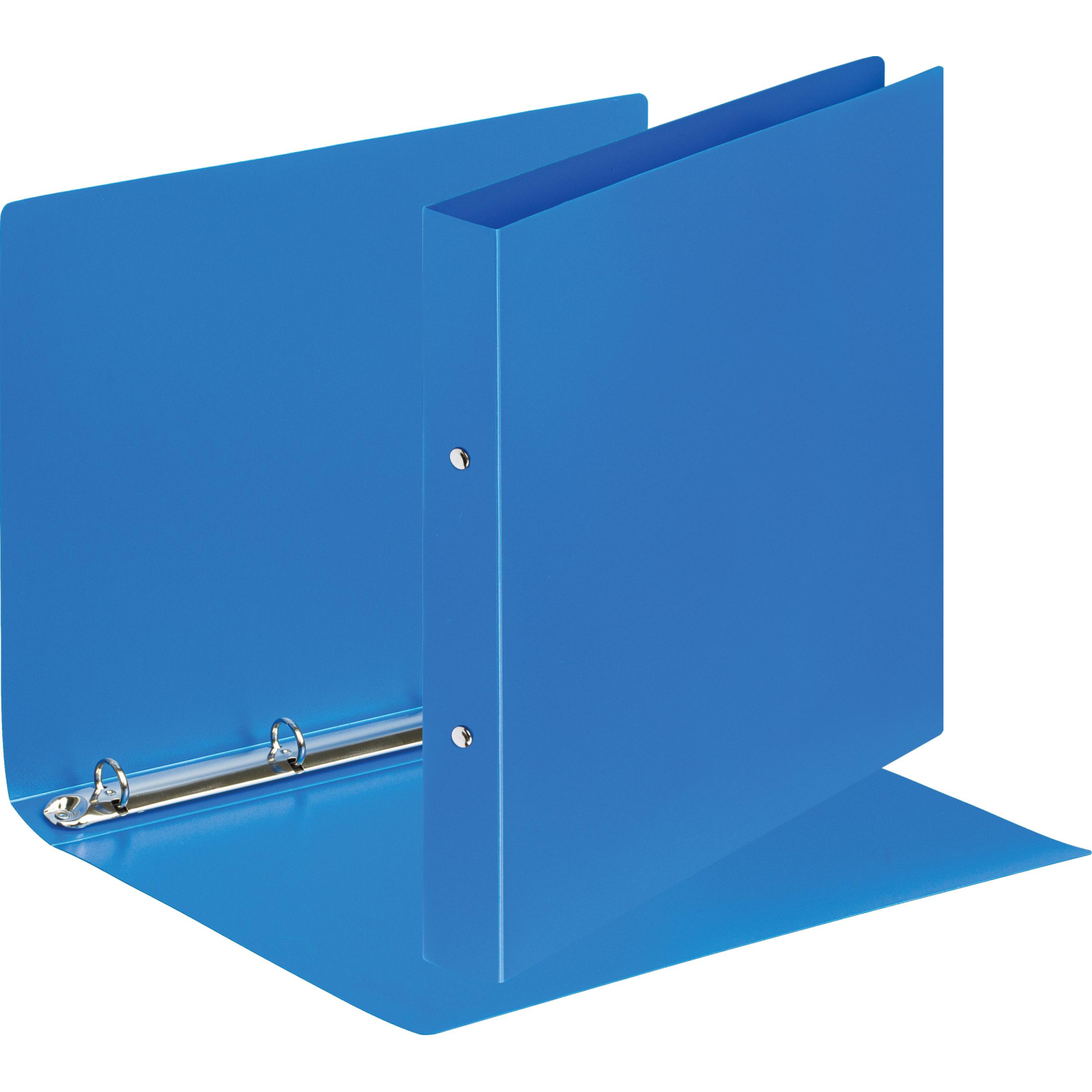 Папка на 4-х кольцах пласт. 17/32мм А4 ATTACHE F504/045 синяя - фото 2