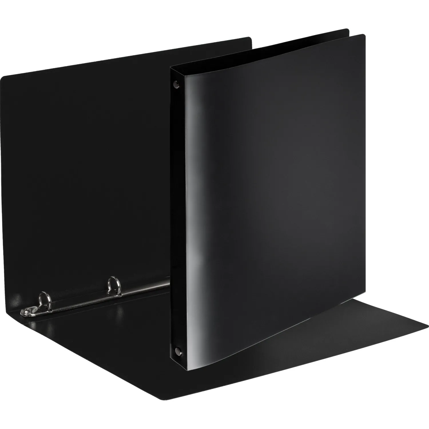 Папка на 4-х кольцах пласт. 17/32мм А4 ATTACHE F504/045 черная - фото 2