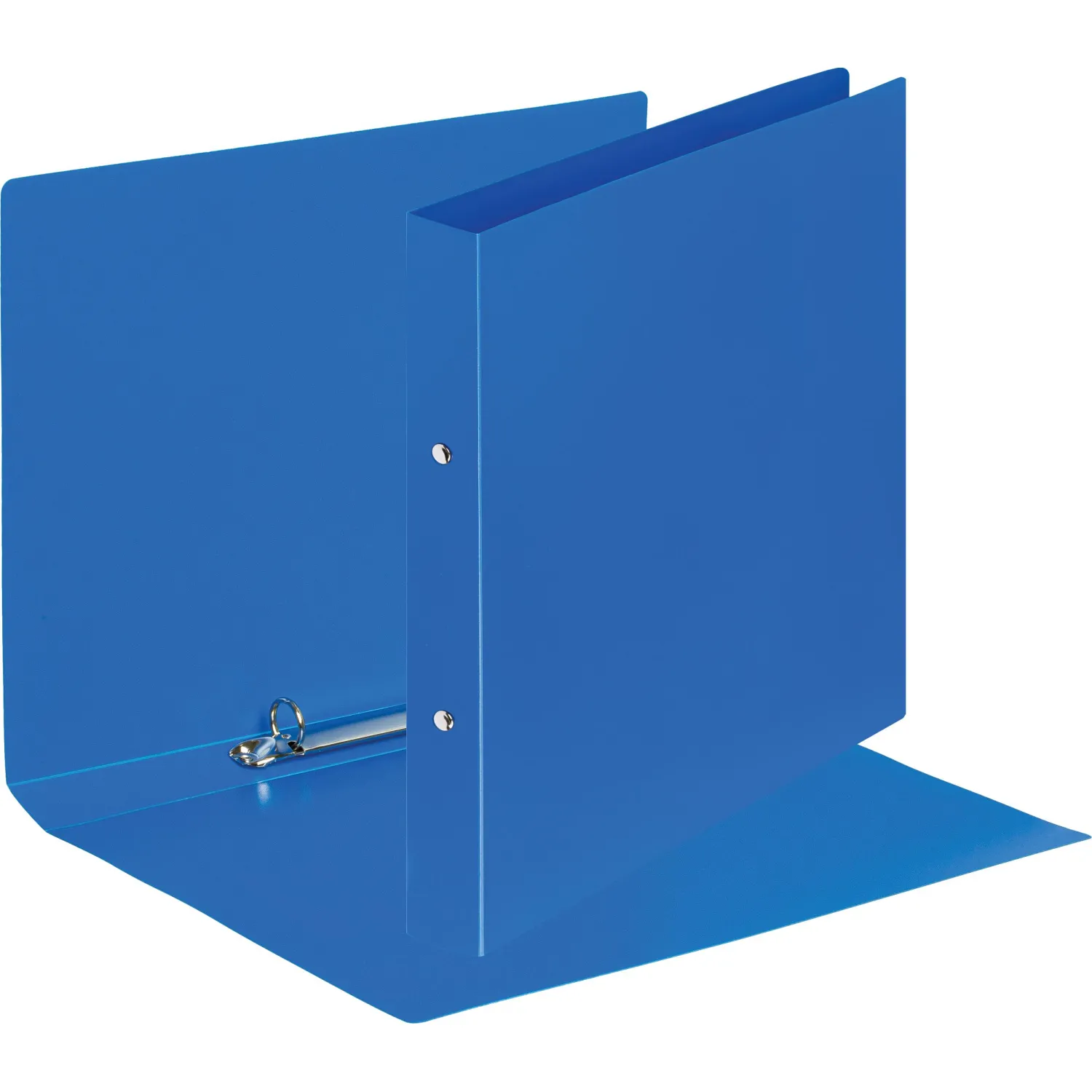 Папка на 2-х кольцах пласт. 17/32мм А4 ATTACHE F502/045 синяя - фото 2