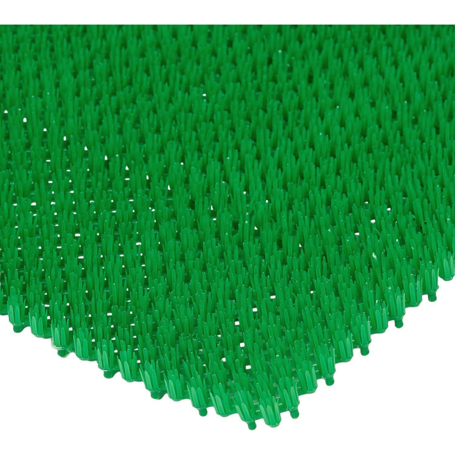 Коврик входной Травка из полиэтиленового модуля 0,92х11,8м зеленый 11073 - фото 2