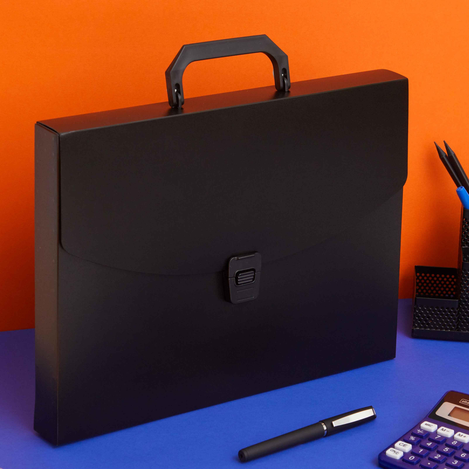 Папка-портфель пласт. ATTACHE A4/06 30мм черный - фото 7