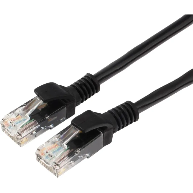 Патч-корд UTP Cablexpert PP12-2M/BK кат.5e, 2м, чёрный - фото 2