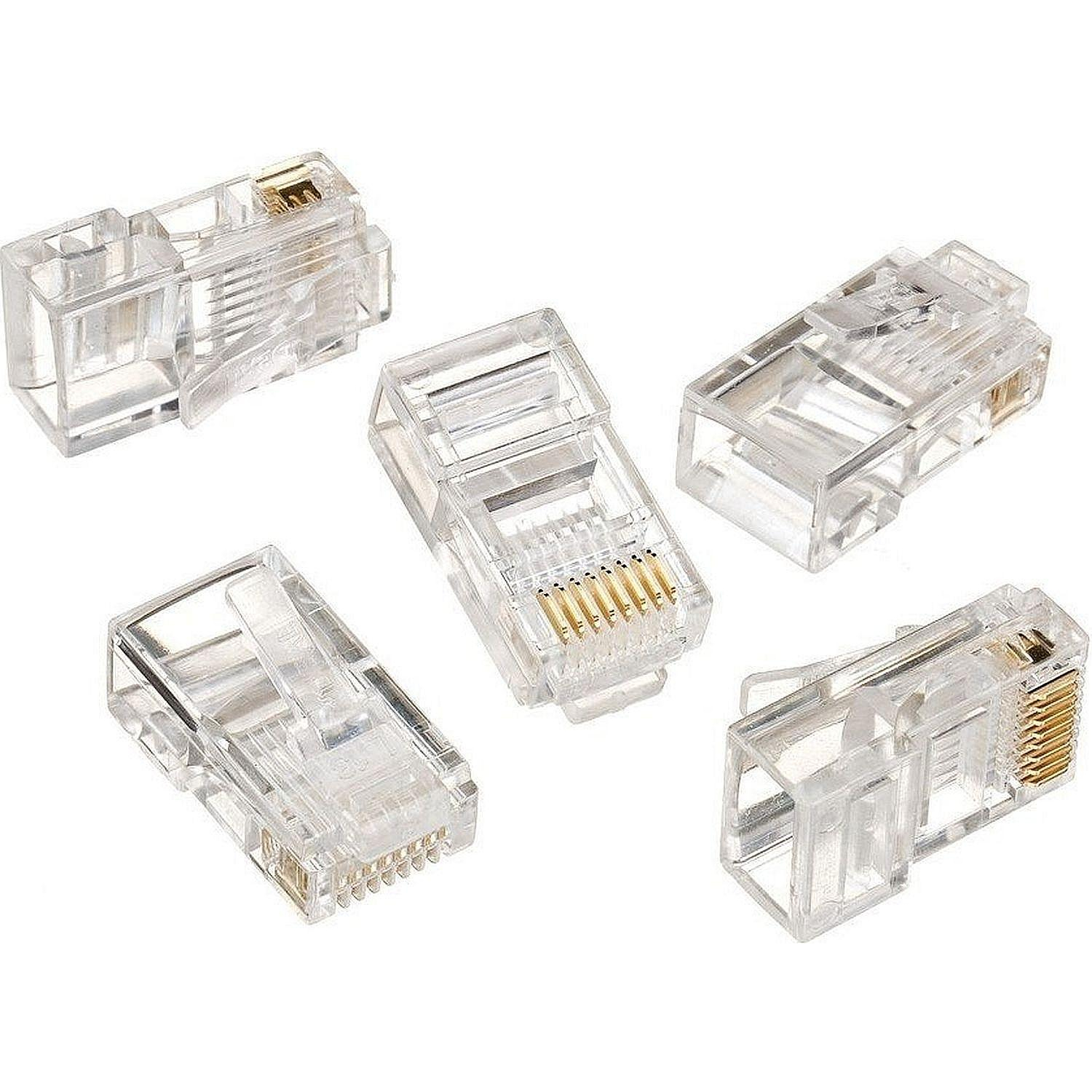 Вилка Cablexpert RJ-45 (8P8C) LC-8P8C-001 (3-fork)  кат.5e, (100 шт) - фото 1